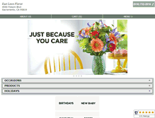 Tablet Screenshot of eastlawnflowers.com
